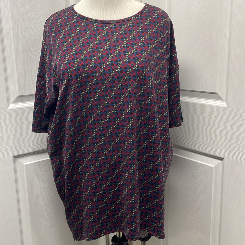 LuLaRoe Geometric Irma Tunic Top Large EUC
